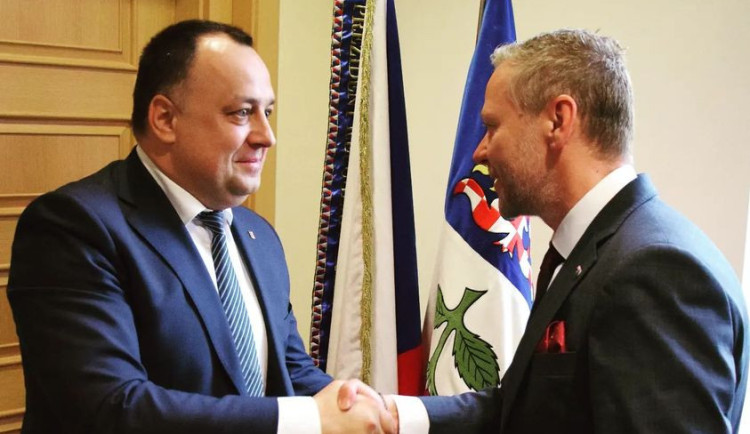 Den nezávislosti Ukrajiny. Hejtman Vysočiny Schrek poslal dopis svému protějšku Volodymyru Čubirkovi