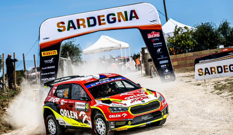 Jihlavský závodník Martin Prokop si z rally na Sardinii veze bramborovou medaili