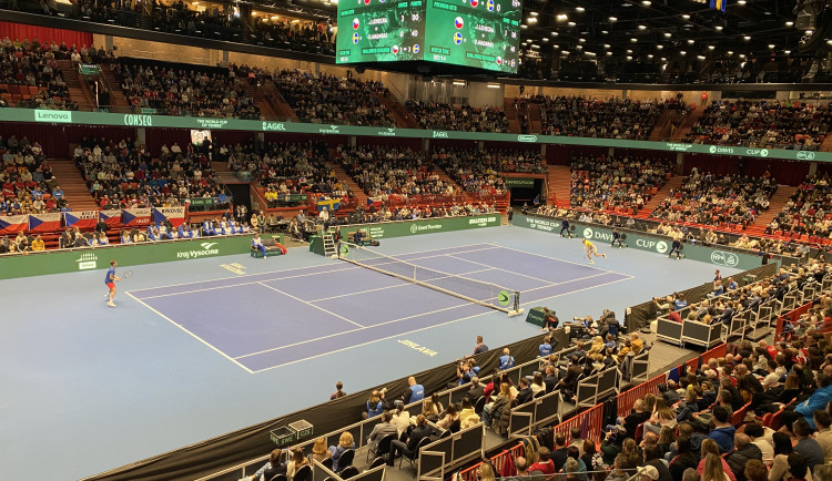 ON-LINE: Jihlava poprvé hostí Davis Cup, Češi v Horácké aréně vedou 2:0 na zápasy