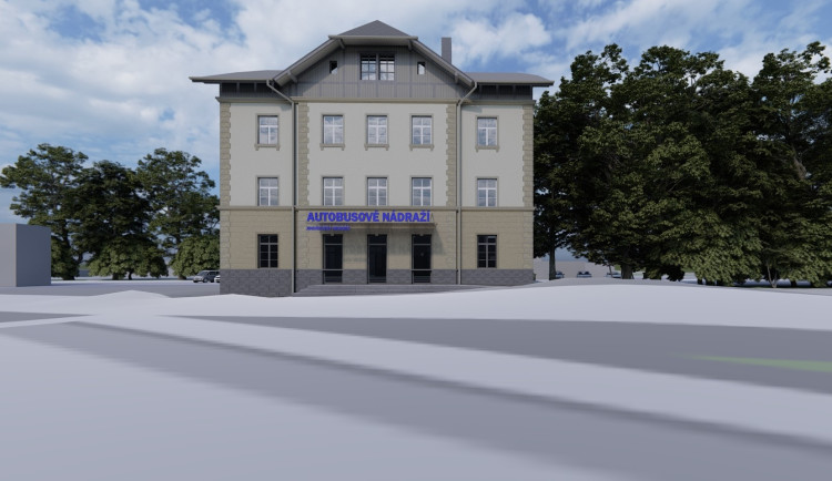 Autobusové nádraží v Jindřichově Hradci prochází rekonstrukcí za 95 milionů